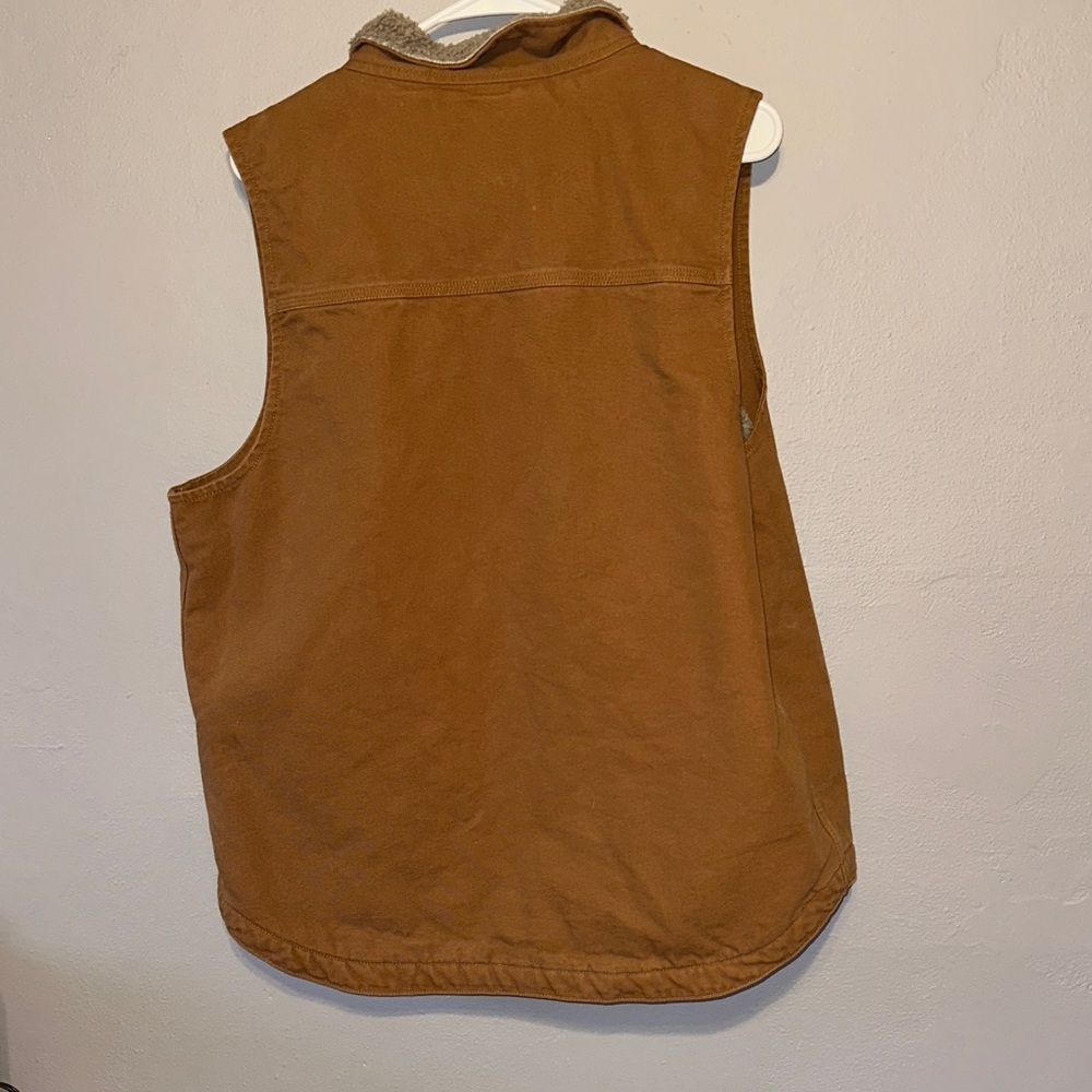 Carhartt Tan Fleece-Lined Vest - Picture 4 of 4